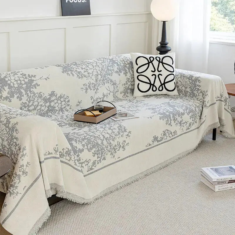 Pet Throw Chenille Non-Slip Luneva Yb Bayberry Tree Gray-180X180cm