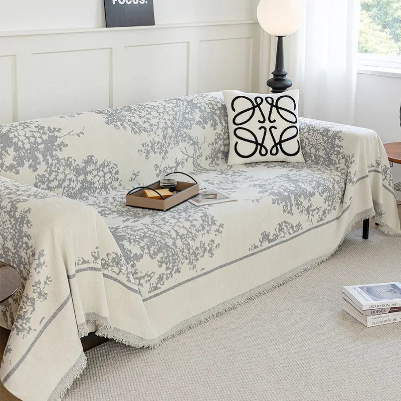 Pet Throw Chenille Non-Slip Luneva Yb Bayberry Tree Gray-180x280cm