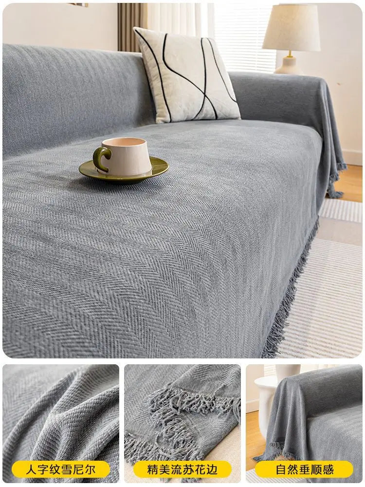 Pet Throw Chenille Protective LUMIÈRE Advanced Grey-180x300cm