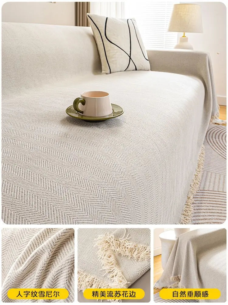 Pet Throw Chenille Protective LUMIÈRE Cream-180x300cm