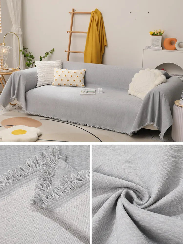 Pet Throw Chenille Sofa Protector MIRELLE Yb Youyun Smoky Gray-180x130cm