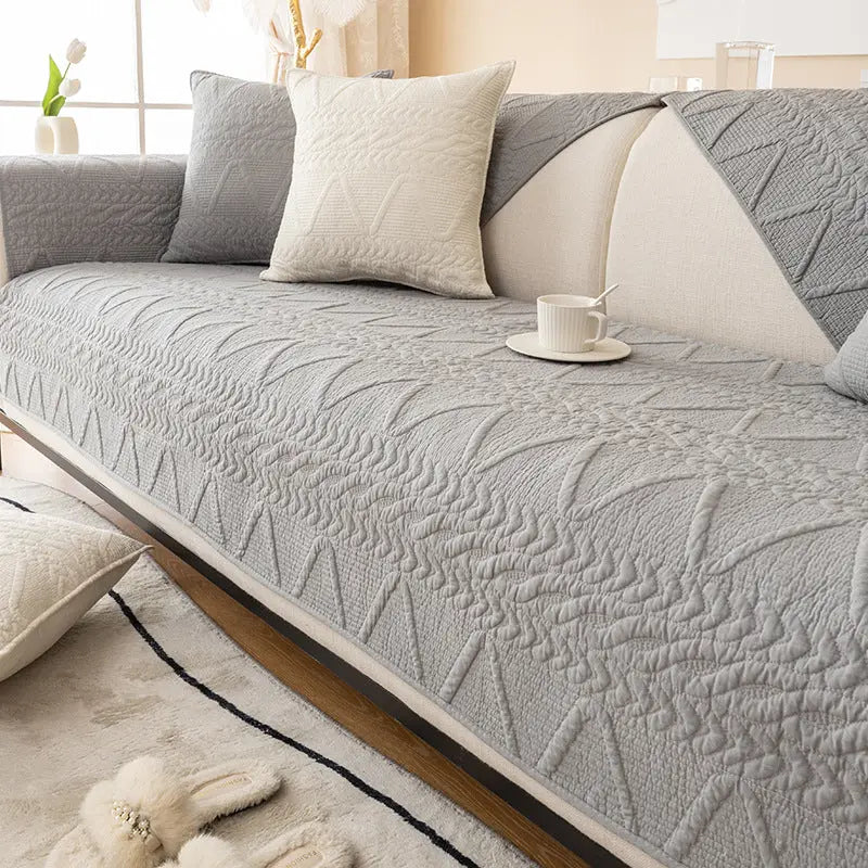 Pet Throw Cotton Non-Slip Élanie Leisurely light grey-110x210cm
