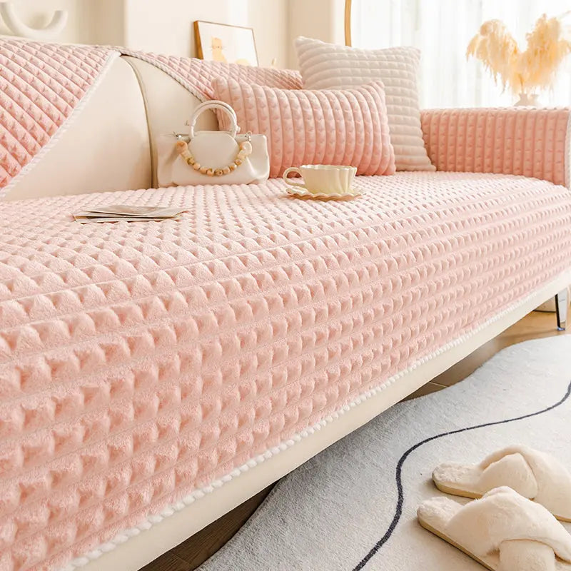 Pet Throw Flannel Non-Slip Coucherie Pink-110X160cm