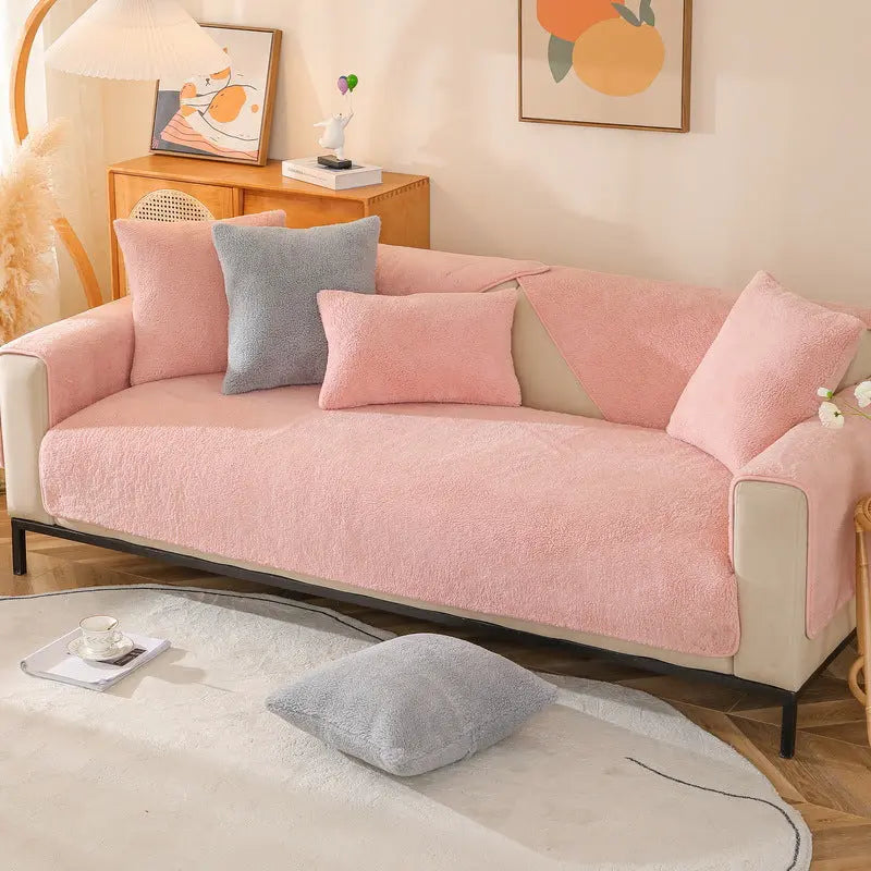 Pet Throw Lambswool Cozy LUMIELLE Pink-45x45CM Pillowcase