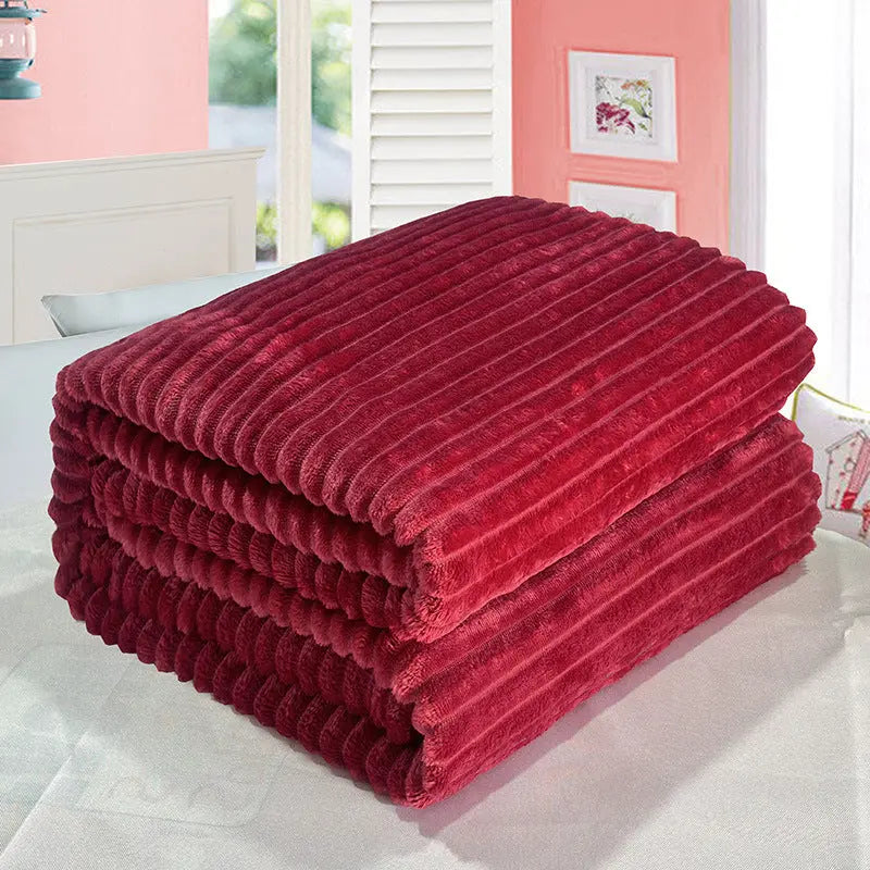 Pet Throw Plush Cozy LUMIELLE Bloom Red-200cmx230cm Single Blanket
