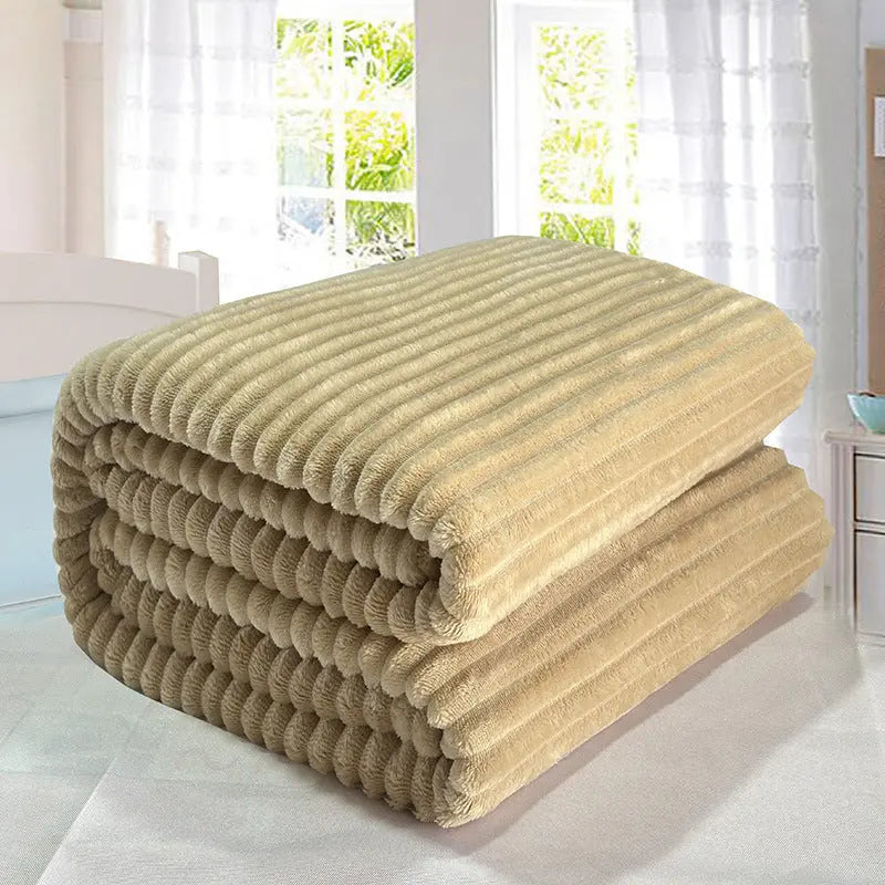 Pet Throw Plush Cozy LUMIELLE Khaki Camel-100cmx150cm Single Blanket