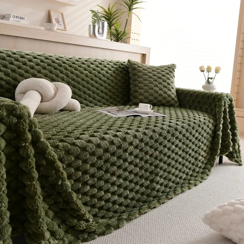 Pet Throw Plush Non-Slip LUMIELA TM Warm Core Green-180x420cm