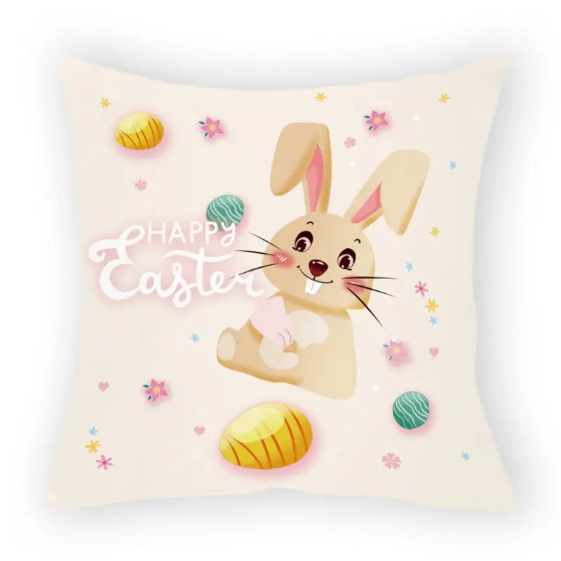 Pillow Cover Easter Cartoon LAPIERRE Easter 21-45x45cm Without Pillow Core