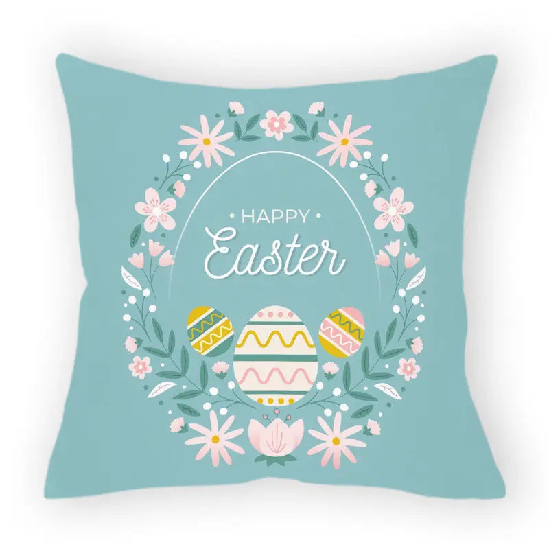 Pillow Cover Easter Cartoon LAPIERRE Easter 3-45x45cm Without Pillow Core