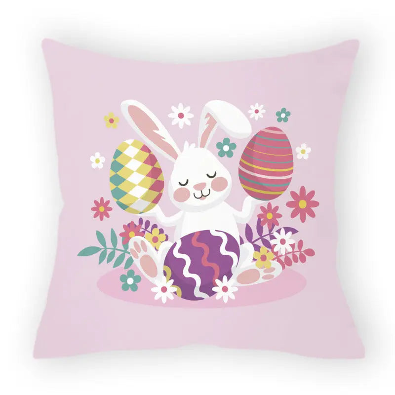 Pillow Cover Easter Cartoon LAPIERRE Easter 7-45x45cm Without Pillow Core