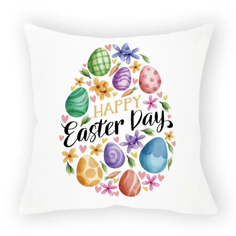 Pillow Cover Easter Cartoon LAPIERRE Easter 9-45x45cm Without Pillow Core
