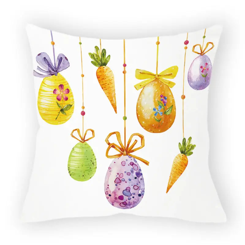 Pillow Cover Easter Cartoon LAVIERA Easter 6-45x45cm Without Pillow Core