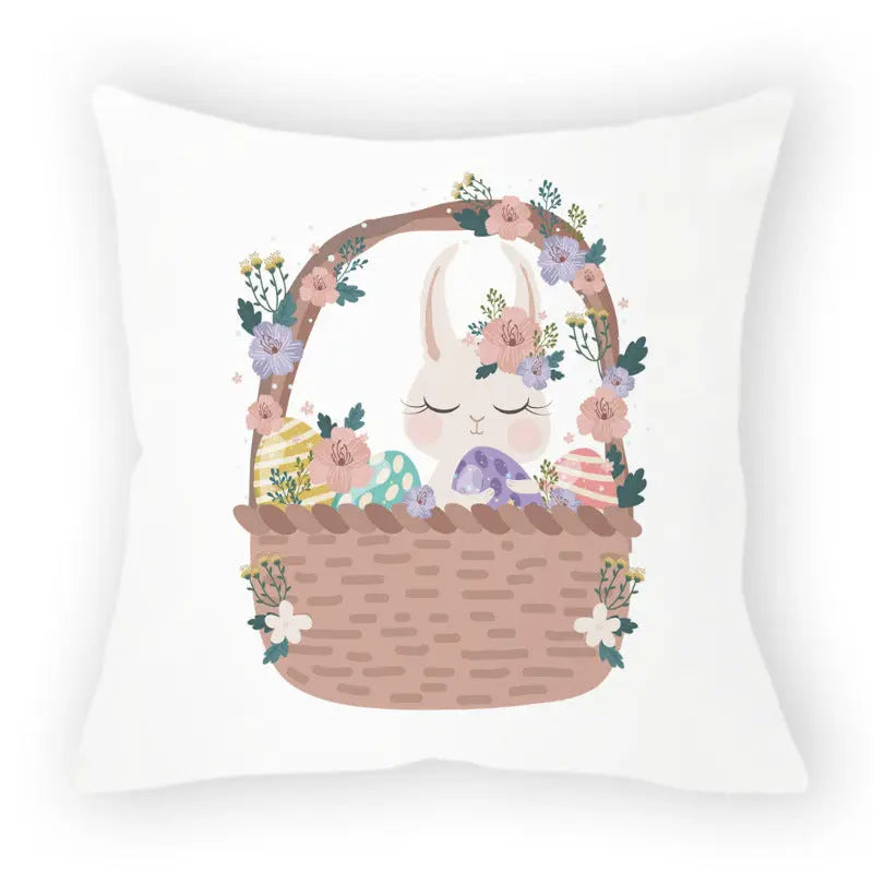 Pillow Cover Easter Cartoon LAVIERA Easter 8-45x45cm Without Pillow Core