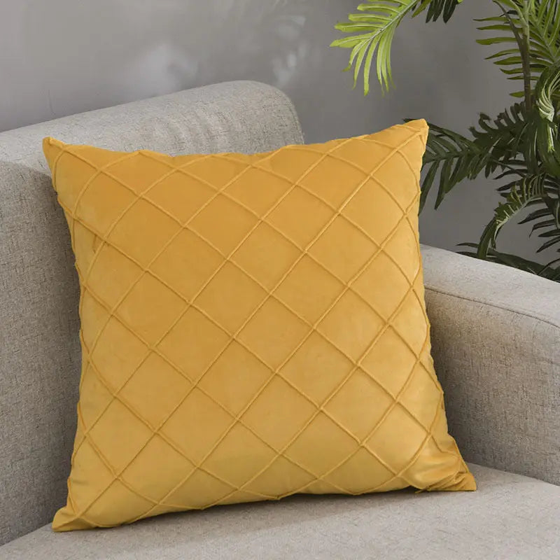 Pillow Cover Velvet Quilted Veloura D19-30x50cm-1pcs