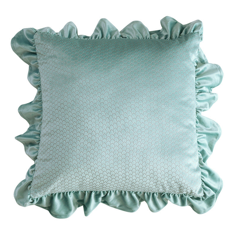 Pillow Cover Velvet Ruffle VOLINE E-Pillowcase
