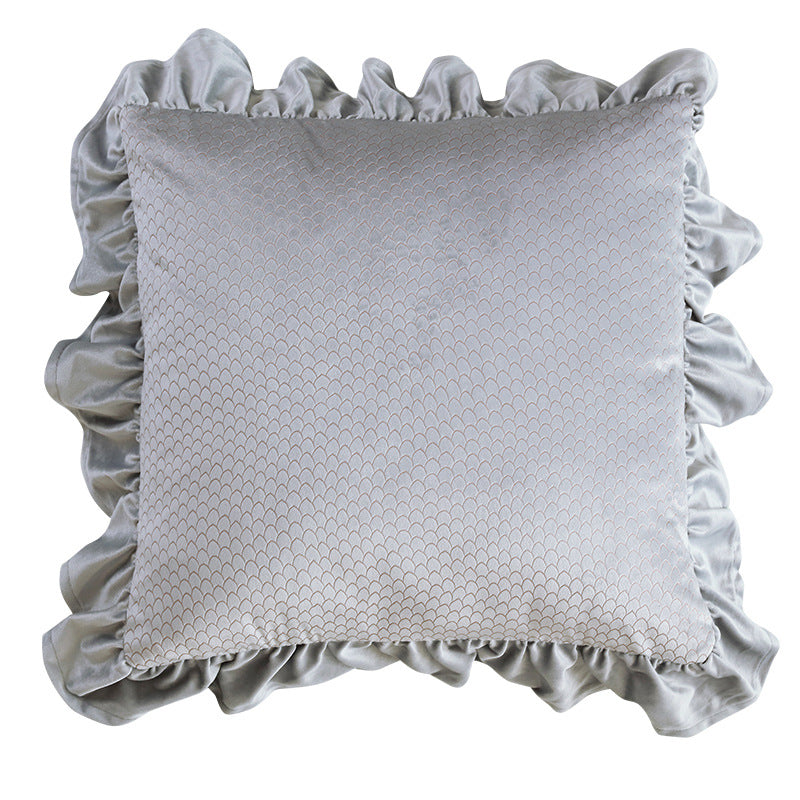 Pillow Cover Velvet Ruffle VOLINE