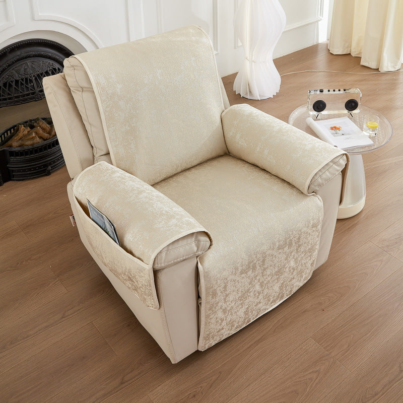 Recliner Chair Cover Nordic Polyester LUMIÈRE Beige-60x225cm