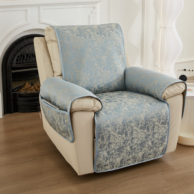 Recliner Chair Cover Nordic Polyester LUMIÈRE Gray-60x225cm