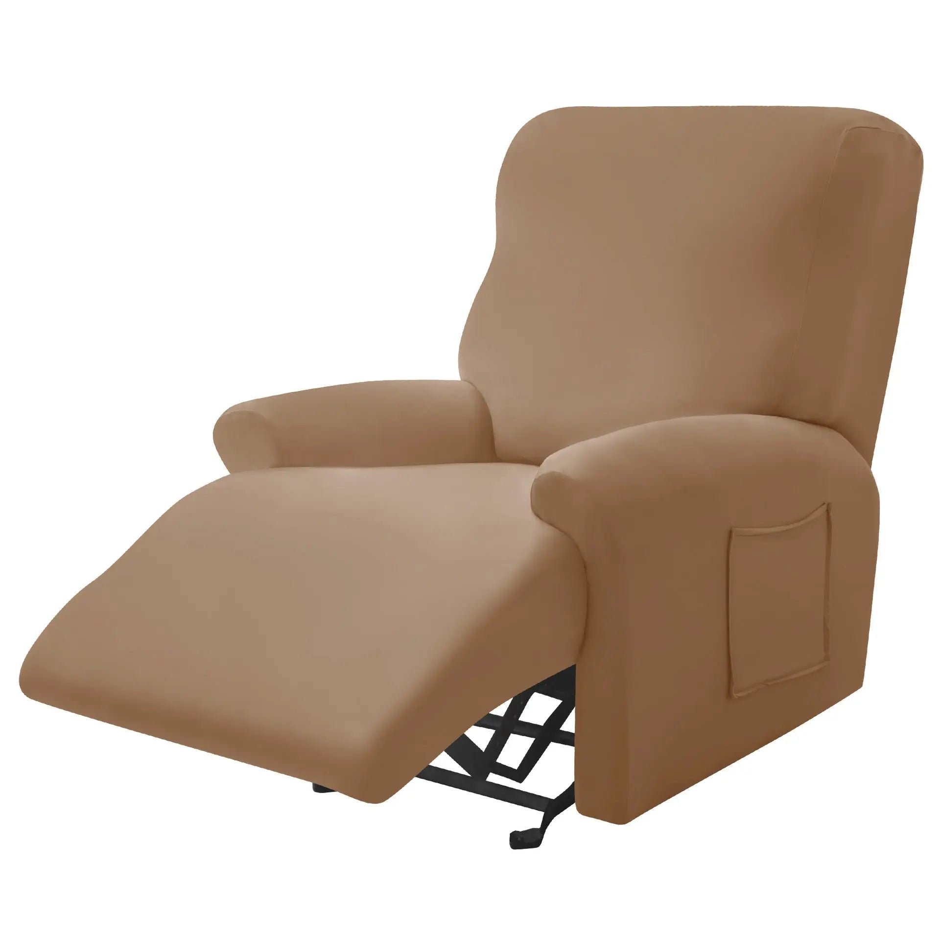 Recliner Chair Covers Stretchable Pet-Friendly LUMIÈRE Camel-Style 1