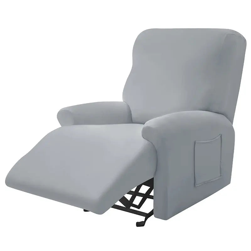 Recliner Chair Covers Stretchable Pet-Friendly LUMIÈRE Smoky Gray-Style 2