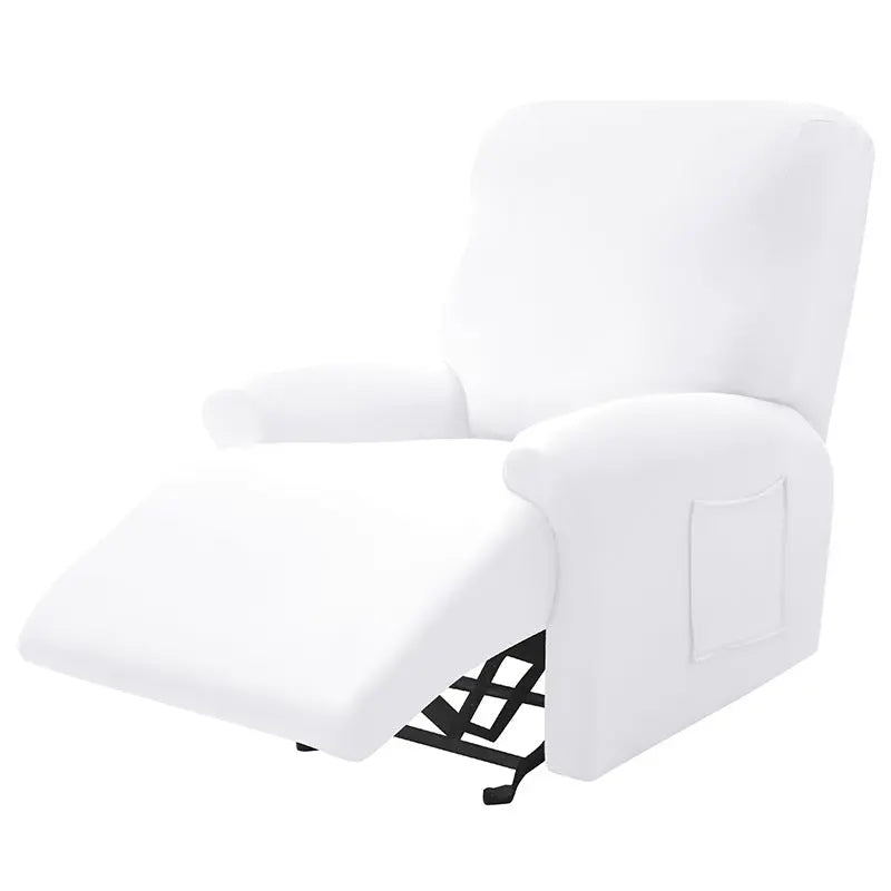 Recliner Chair Covers Stretchable Pet-Friendly LUMIÈRE White-Style 4