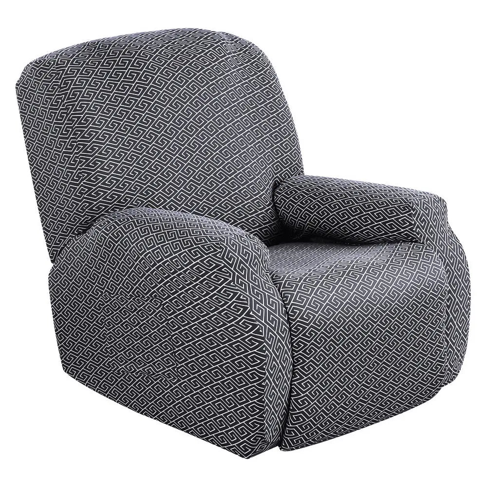 Recliner Chair Covers Stretchable Pet-Friendly LUNETTE BTC06 grey-Chivas Single