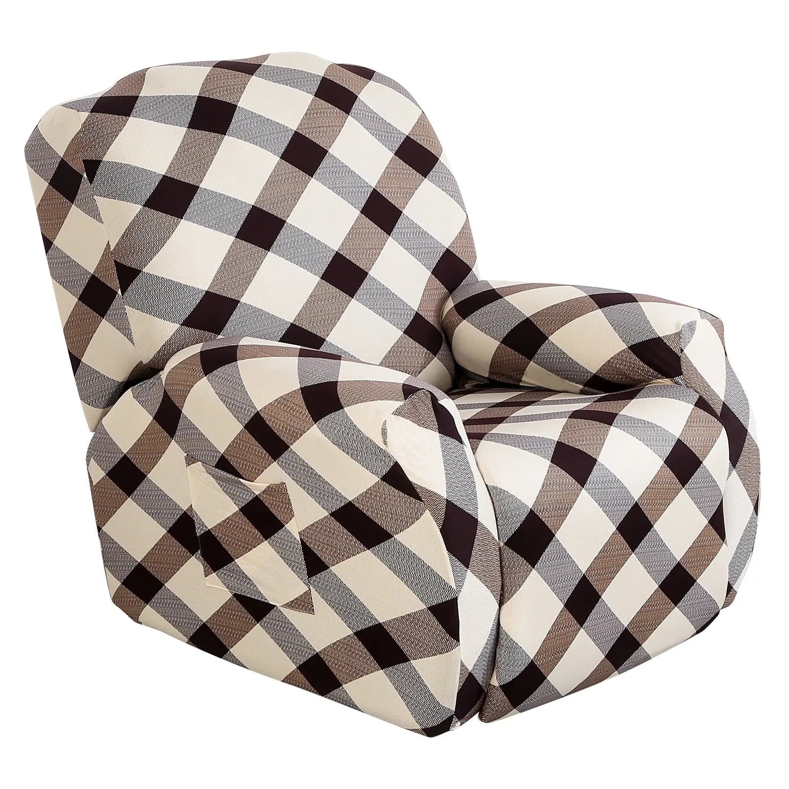 Recliner Chair Covers Stretchable Pet-Friendly LUNETTE Deep feelings-Chivas Single