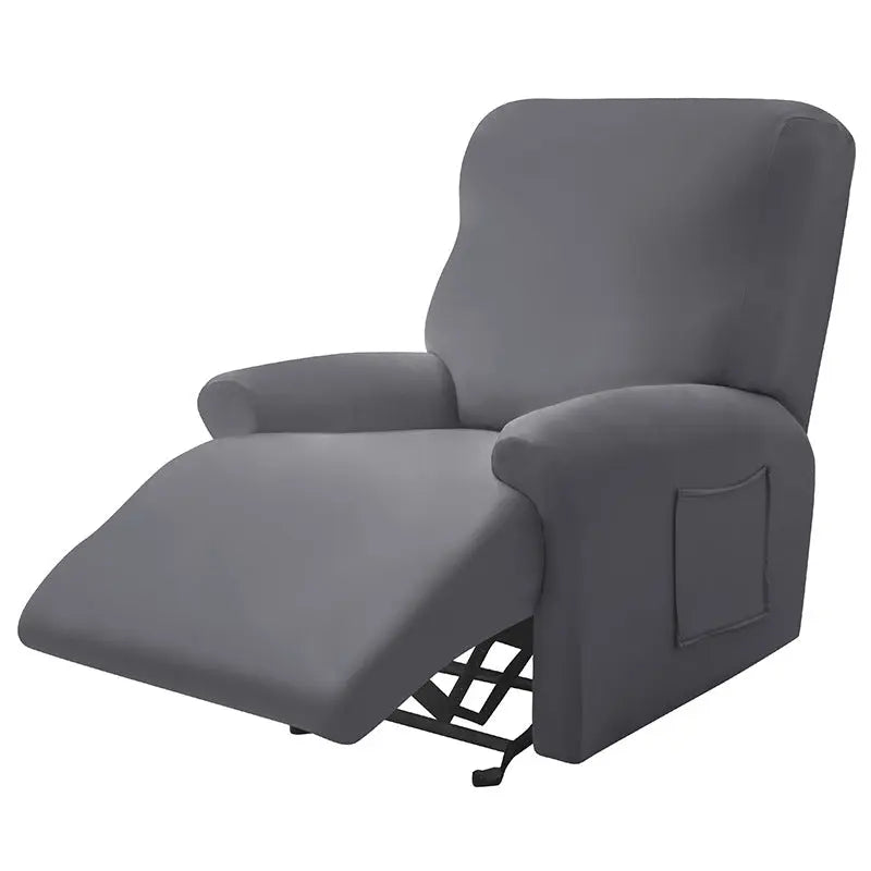 Recliner Chair Covers Stretchable Pet-Friendly LUMIÈRE Gray-Style 1