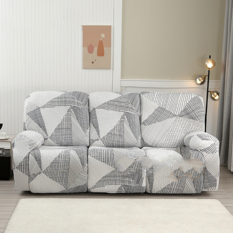 Recliner Sofa Cover Stretchable Élanis Mocha-Three