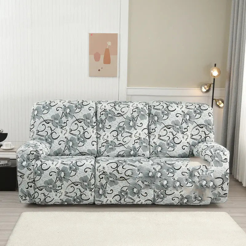 Recliner Sofa Cover Stretchable Nuvéla Flowers-Three