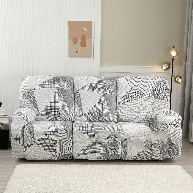 Recliner Sofa Cover Stretchable Nuvéla Mocha-Three