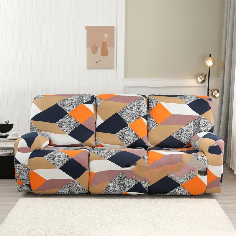 Recliner Sofa Cover Stretchable Nuvéla Rubik's Cube-Three