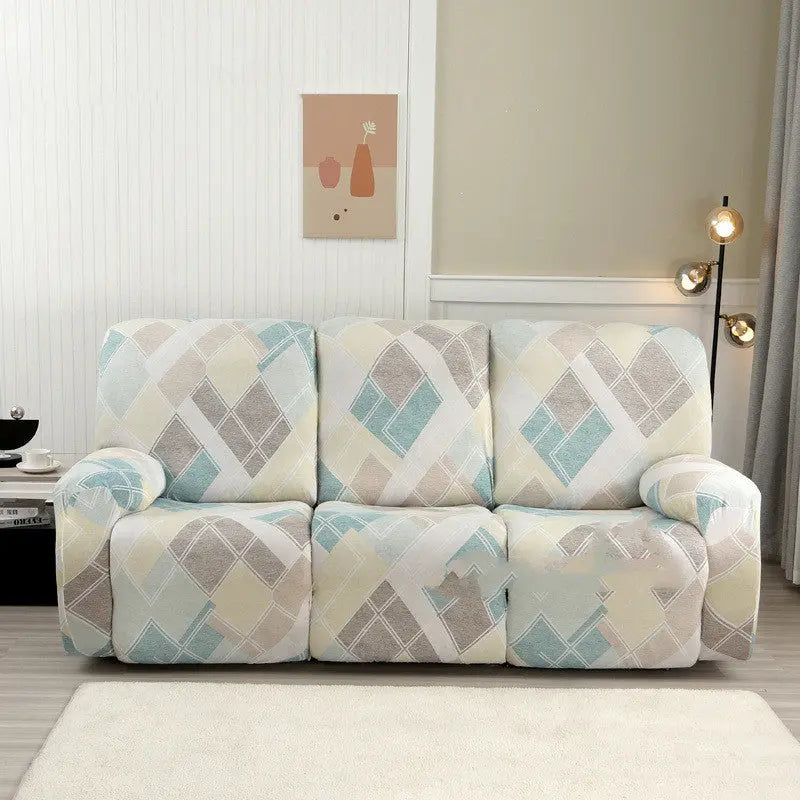 Recliner Sofa Cover Stretchable Nuvéla Scottish Style-Three