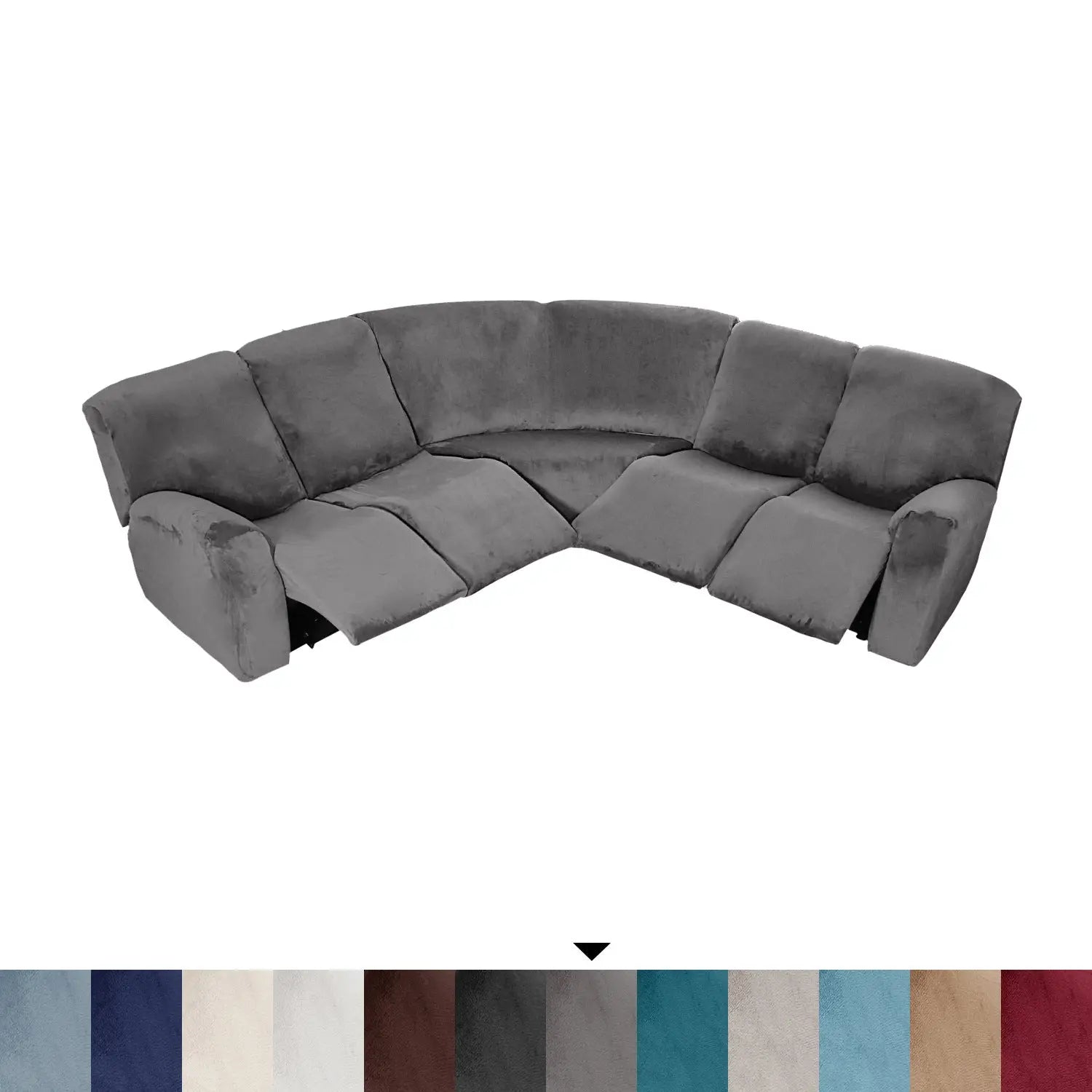 Recliner Sofa Cover Velvet Stretchable VELYSSE