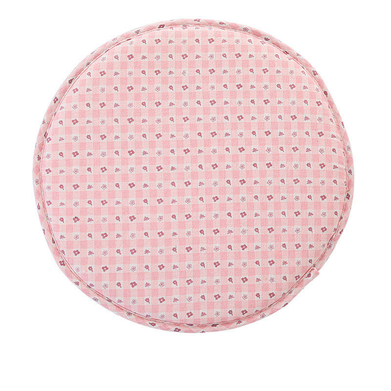 Rolling Stool Cover Cushioned ARLETTE Pink white