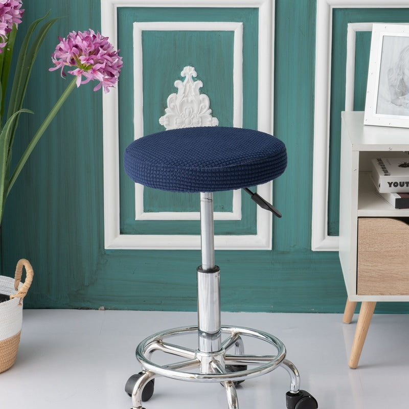 Rolling Stool Cover Stretch Fit COLETTE Deep blue