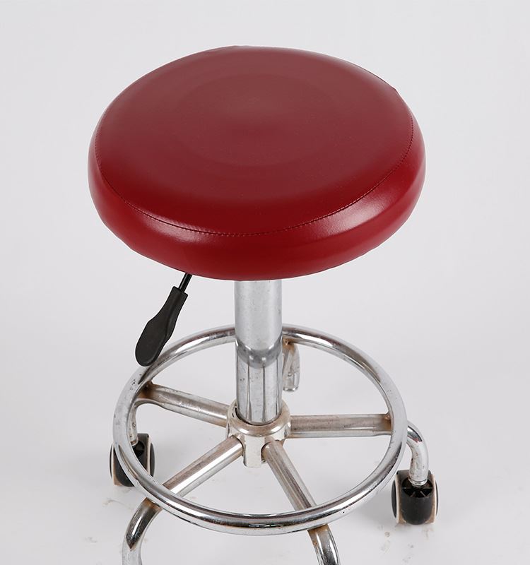 Rolling Stool Cover Waterproof PU Margot Red wine