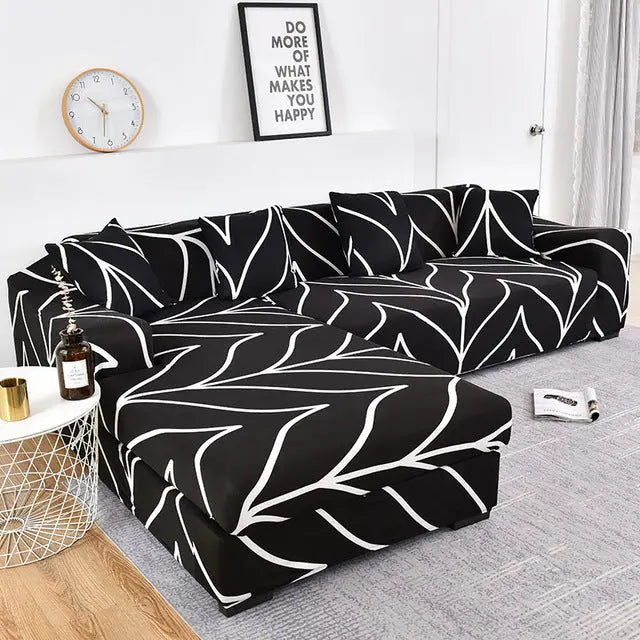 Sectional Couch Cover Stretchable Nordic LUNÉAIRE 4 Style-A