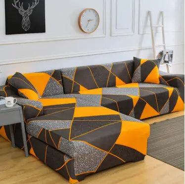 Sectional Couch Cover Stretchable Nordic LUNÉAIRE 8 Style-B