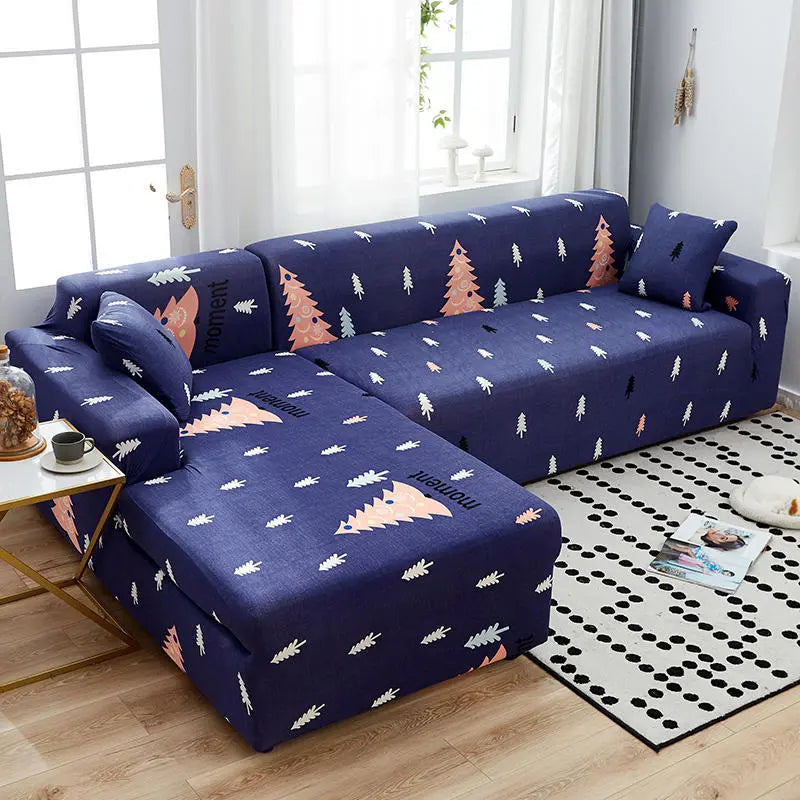 Sectional Sofa Cover Stretchable Pet-Friendly LUNÉRA Christmas tree-1pc pillowcase