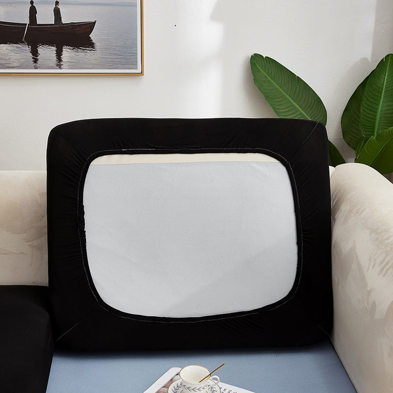 Sectional Sofa Seat Cover Stretchable ELOISE Black-Imperial Concubine