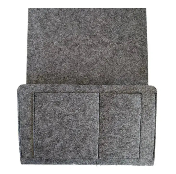 Sofa Armrest Cover Felt Pocket LUCETTE Dark Gray5pcs