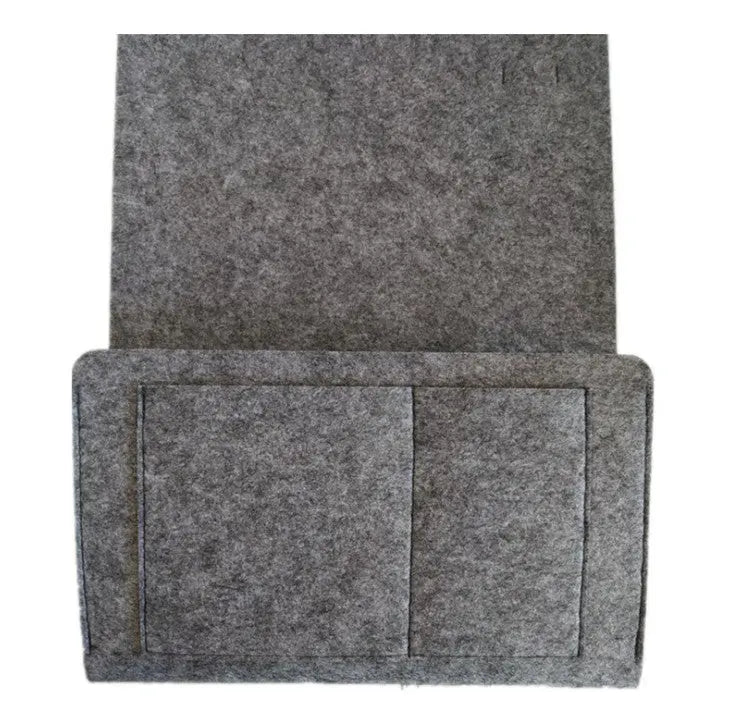 Sofa Armrest Cover Felt Pocket LUCETTE Dark Gray6pcs