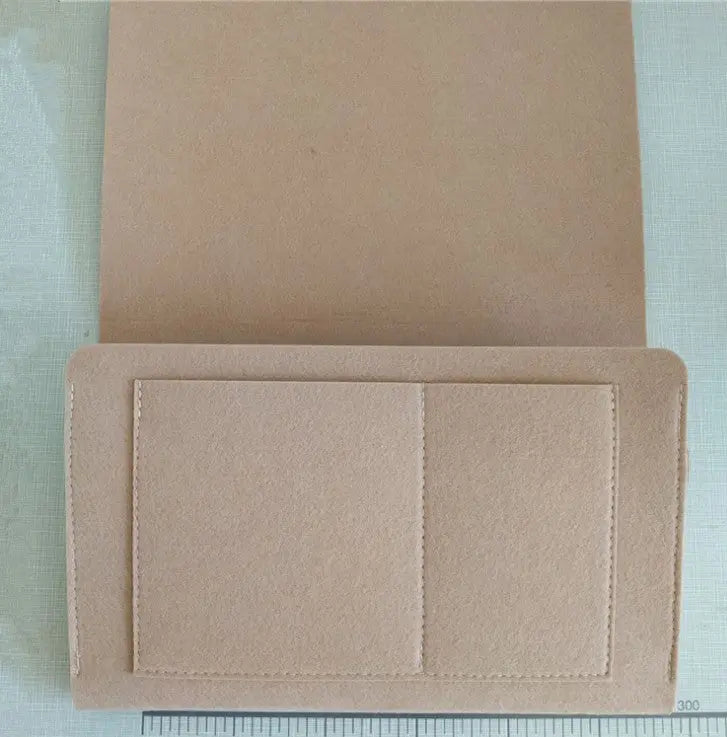 Sofa Armrest Cover Felt Pocket LUCETTE Khaki