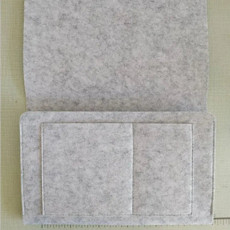 Sofa Armrest Cover Felt Pocket LUCETTE Light Gray5pcs