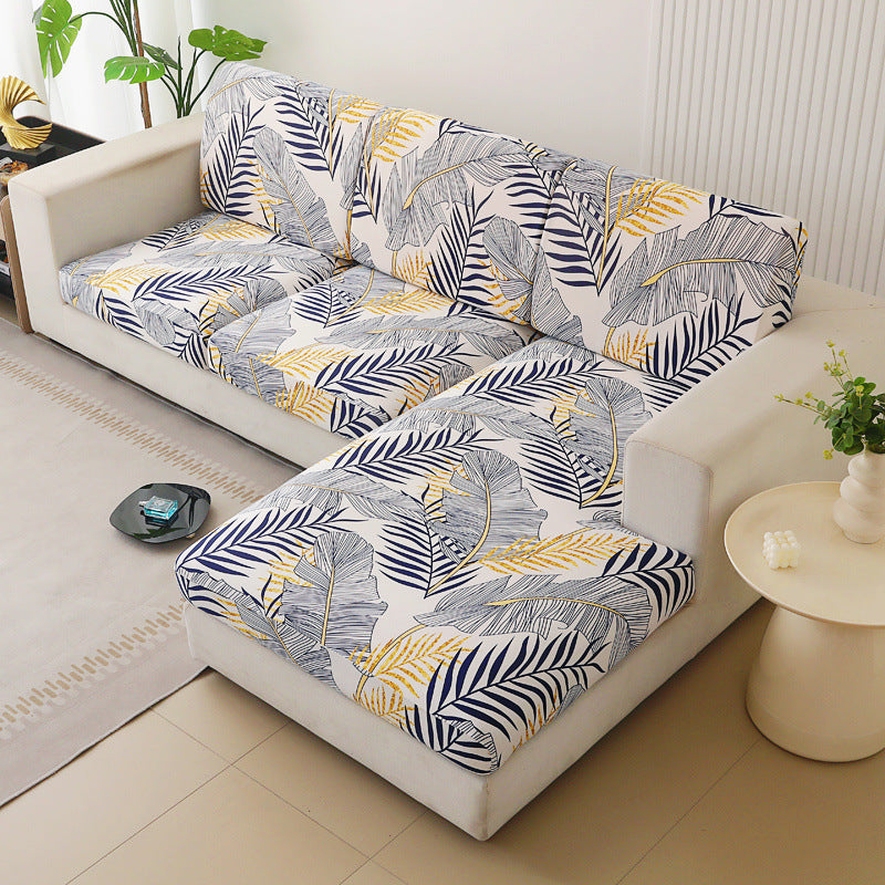 Sofa Seat Cover Stretch Fit LUCILE Banana Willow Leaf-Single