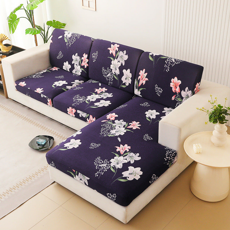 Sofa Seat Cover Stretch Fit LUCILE Colorful-Double