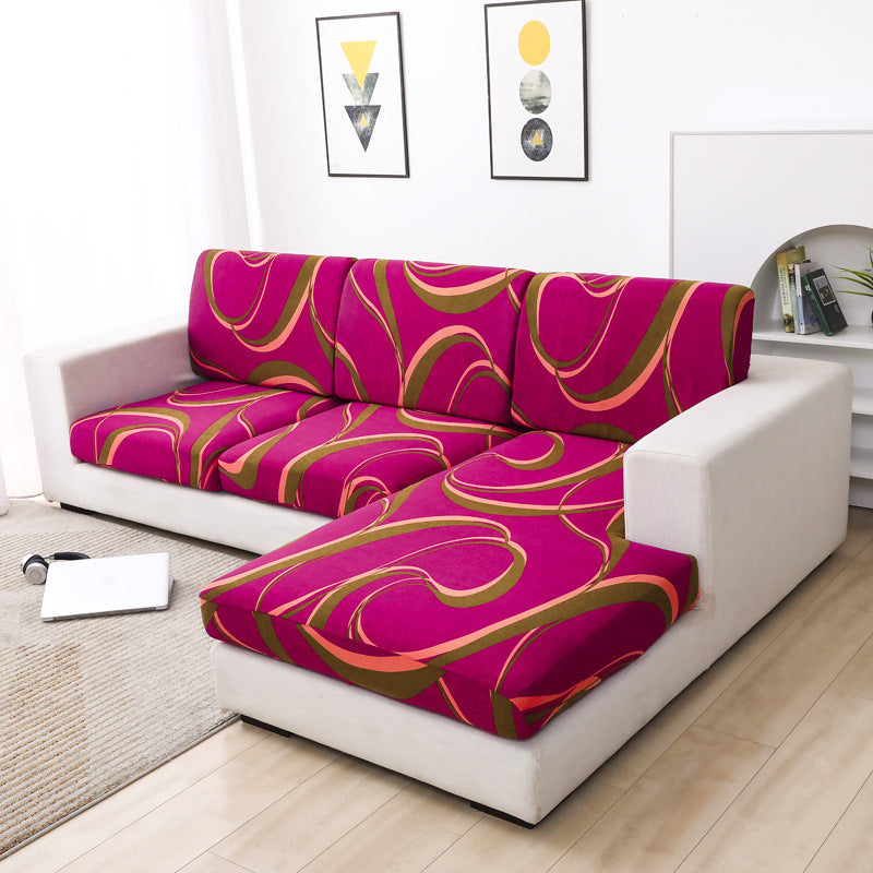 Sofa Seat Cover Stretch Fit LUCILE Pink Beauty-Double