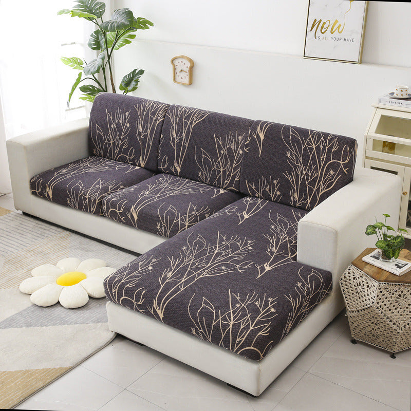 Sofa Seat Cover Stretch Fit LUCILE Rich Flower-Double