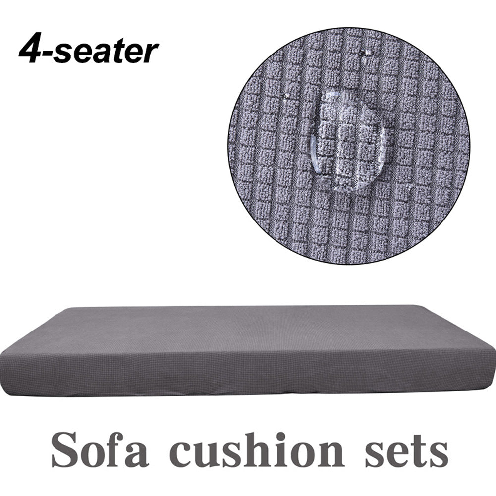 Sofa Seat Cover Waterproof Fleece AURELIE Light Grey-D